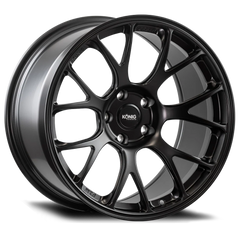 Konig Roue forgée F1M 17X9 4X100 ET45 à talon moleté - noir satiné
