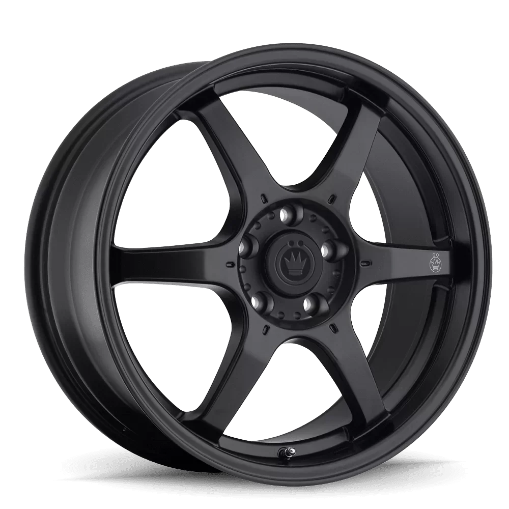 Konig Backbone Wheel 15x6.5 4x100 ET38 Matte Black Milling Logo on Spoke
