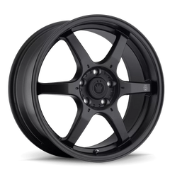 Konig Backbone Wheel 15x6.5 4x100 ET38 Matte Black Milling Logo on Spoke