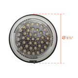 Uni-Bond Lighting Led 6In Round White Utility/Dome Lamp On/Off Switch 40Diodes