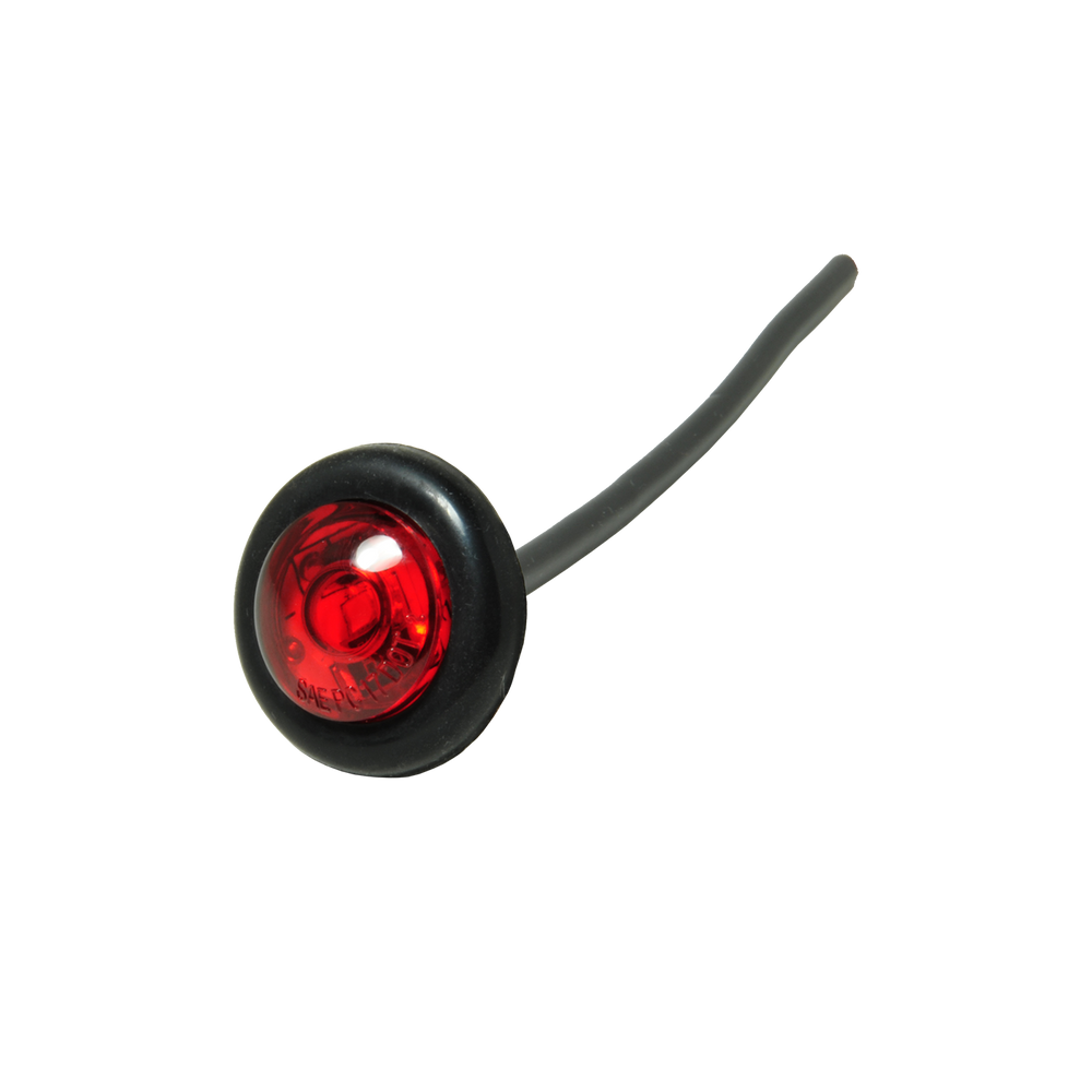 Uni-Bond Lighting LED Compact Side Marker Lamp with Grommet Red