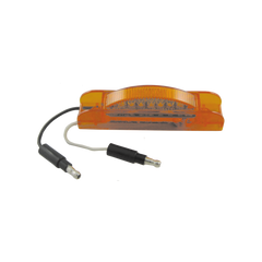 Uni-Bond Lighting LED 0.75Inx4" Slim Line Marker Lamp Amber 7Diodes