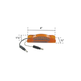 Uni-Bond Lighting Led 0.75Inx4In Slim Line Marker Lamp Amber 7Diodes
