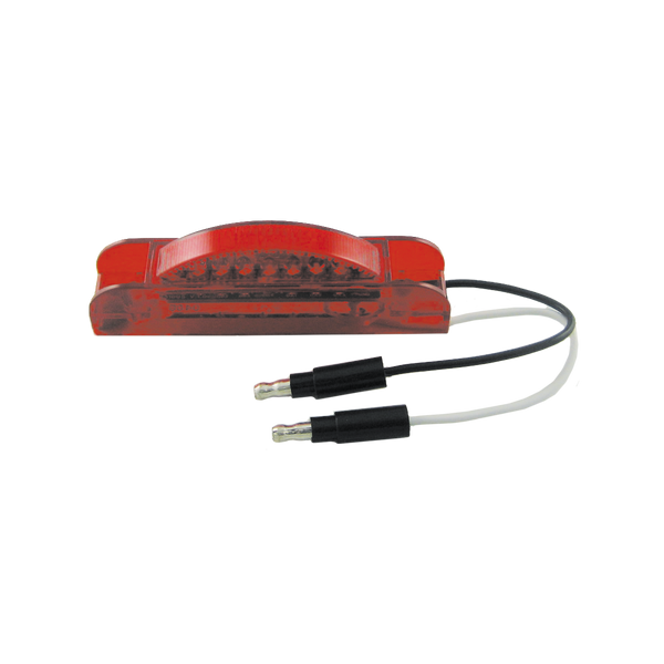Uni-Bond Lighting LED 0.75Inx4" Slim Line Marker Lamp Red 7Diodes