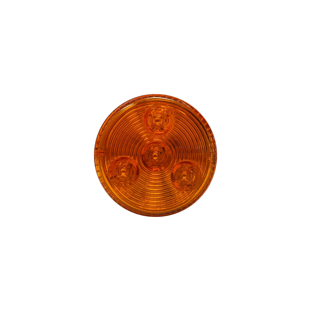 Uni-Bond Lighting LED 2" Round Marker Lamp Amber 4Diodes