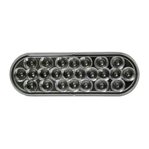 Uni-Bond Lighting LED Oval Lamp Clear Back Up 24Diodes