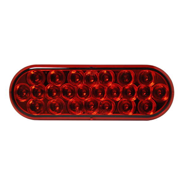 Uni-Bond Feu ovale à DEL, rouge, 24 diodes (LED2238-24R)