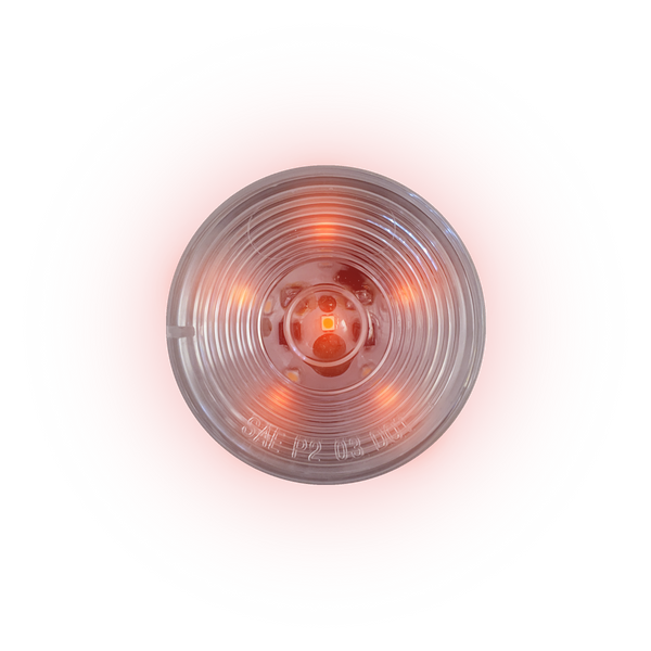 Uni-Bond Lighting Feu de position DEL rond 2.5 po à lentille transparente rouge 6 diodes