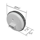 Uni-Bond Lighting Led 4In Round Stt Clear Lens Lamp Red 24Diodes