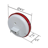 Uni-Bond Lighting Led 4In Round Stt Lamp Red 24Diodes