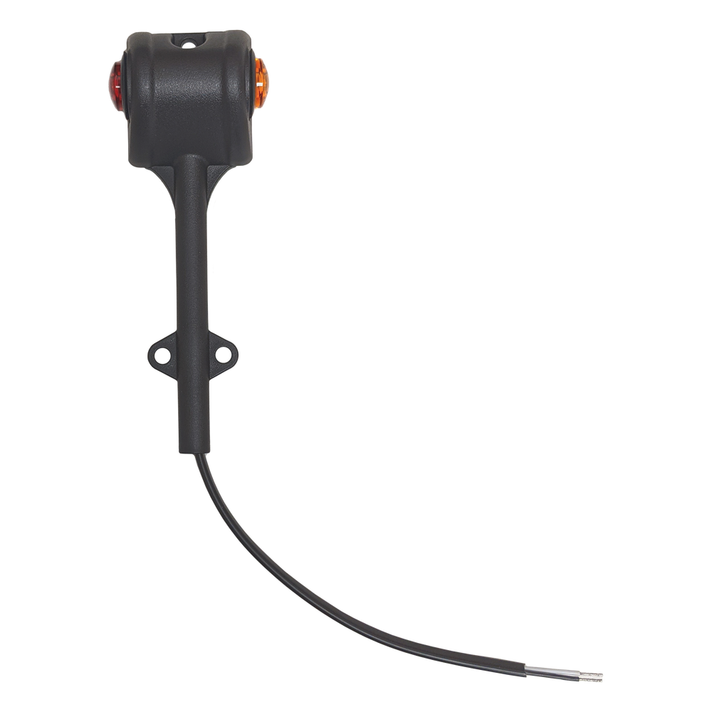 Uni-Bond Lighting LED Fender Mount Lamp Left Hand/Drivers Red/Amber