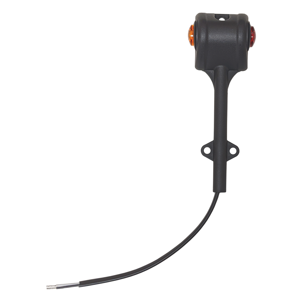 Uni-Bond Lighting LED Fender Mount Lamp Right Hand/Curb Side Red/Amber