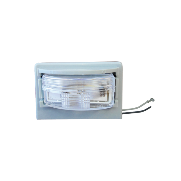 Uni-Bond Lighting Ensemble de feu de plaque d'immatriculation DEL (Led12252L et fil de raccordement) dans boîtier gris
