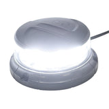 NEW - LoPro White and Amber Strobing Wig Wag Round Beacon with Portable Magnetic or 3-Hole Mount Base and Cigarette Ligh