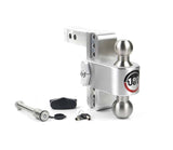 Weigh Safe 180 Hitch Stainless Steel 6In Drop Hitch With 2In Shank (10K/12.5K Grwr) With Ws05 Keyed Alike