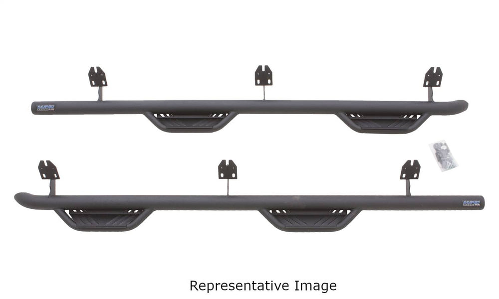 Lund Terrain HX Step Black Cab Length Nerf Steps - 07-13 Silverado/Sierra 1500 Crew Cab