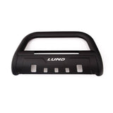 LUND BLACK LIGHTED BULL BAR ; 17-22 SUPER DUTY ; INCLUDES LED LIGHT BAR & HARNESS