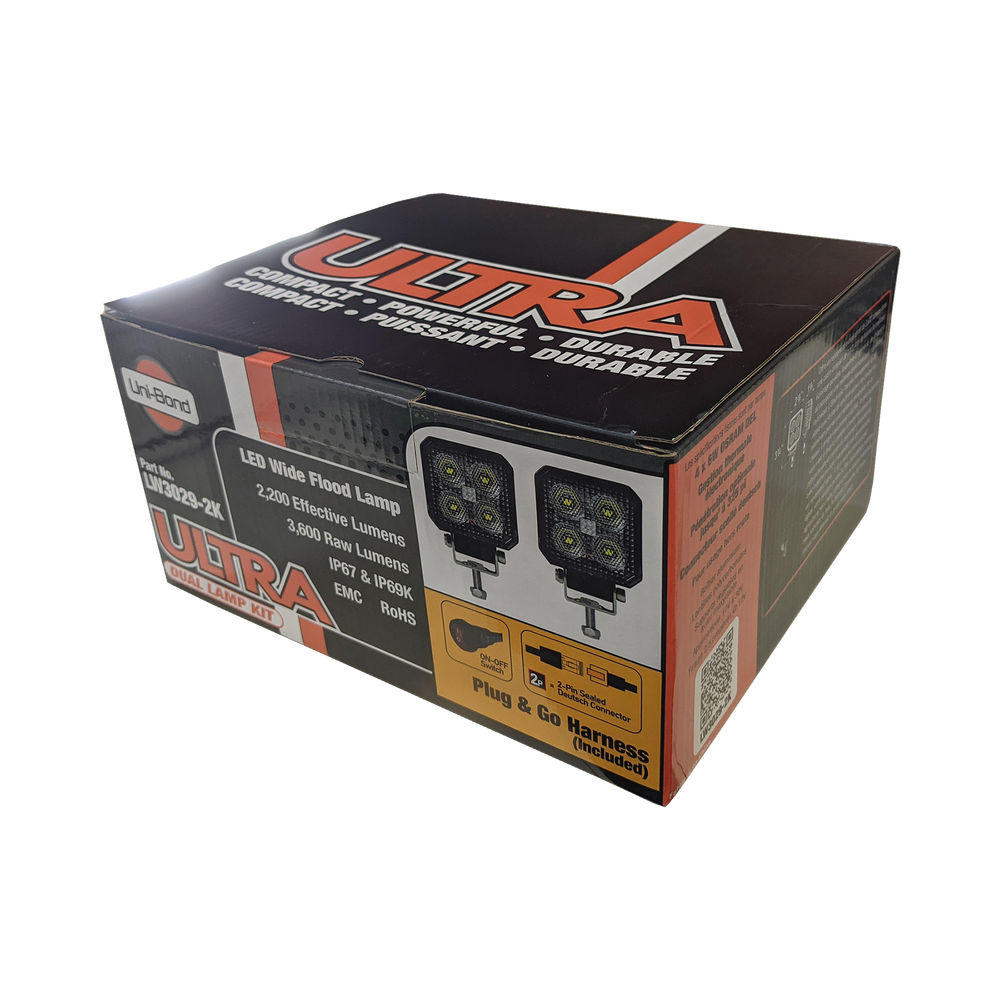 Uni-Bond Lighting Ultra Series Square Dual LED Rops Lamp Kit