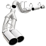 MAGNAFLOW 4" DPF-BACK STAINLESS DUAL EXHAUST ; 15-16 SUPER DUTY EXTENDED/CREW CAB 6.7L DIESEL WITH DUAL PASSENGER TAILPI
