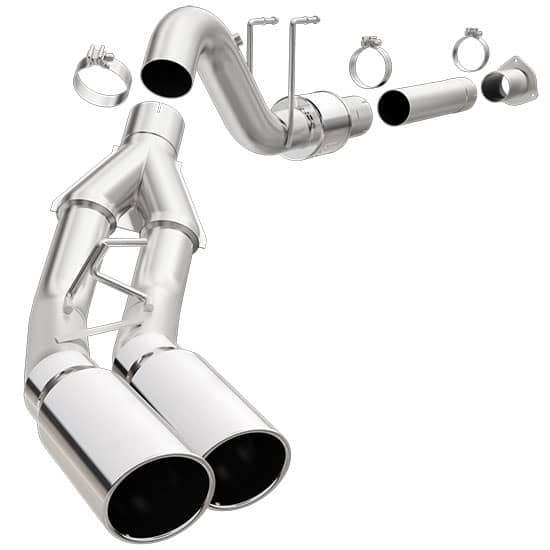 MagnaFlow 4" Dpf-Back Stainless Dual Exhaust - 15-16 Super Duty Extended/Crew Cab 6.7L Diesel with Dual Passenger Tailpipes