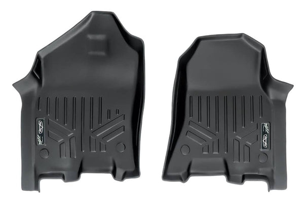 Smart Liners Maxliner Black Front Floor Liner - 19-23 Ram 1500 Crew/Quad Cab with Captain or Bench Seats