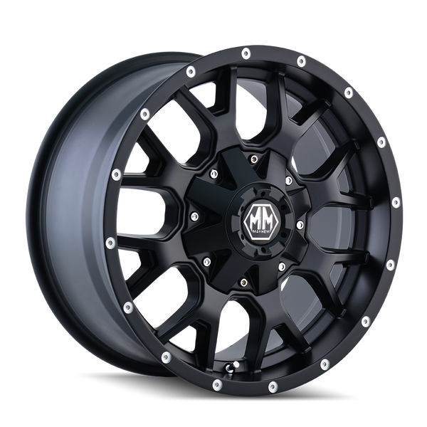 Mayhem Warrior 8015 Matte Black 17X9 5-114.3/5-127 18MM 87MM 8015-7956MB18