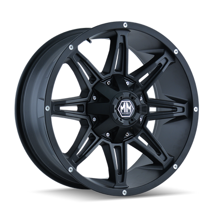 MAYHEM RAMPAGE 8090 MATTE BLACK 20X10 8-165.1 -25MM 130.8MM 8090-2181MB