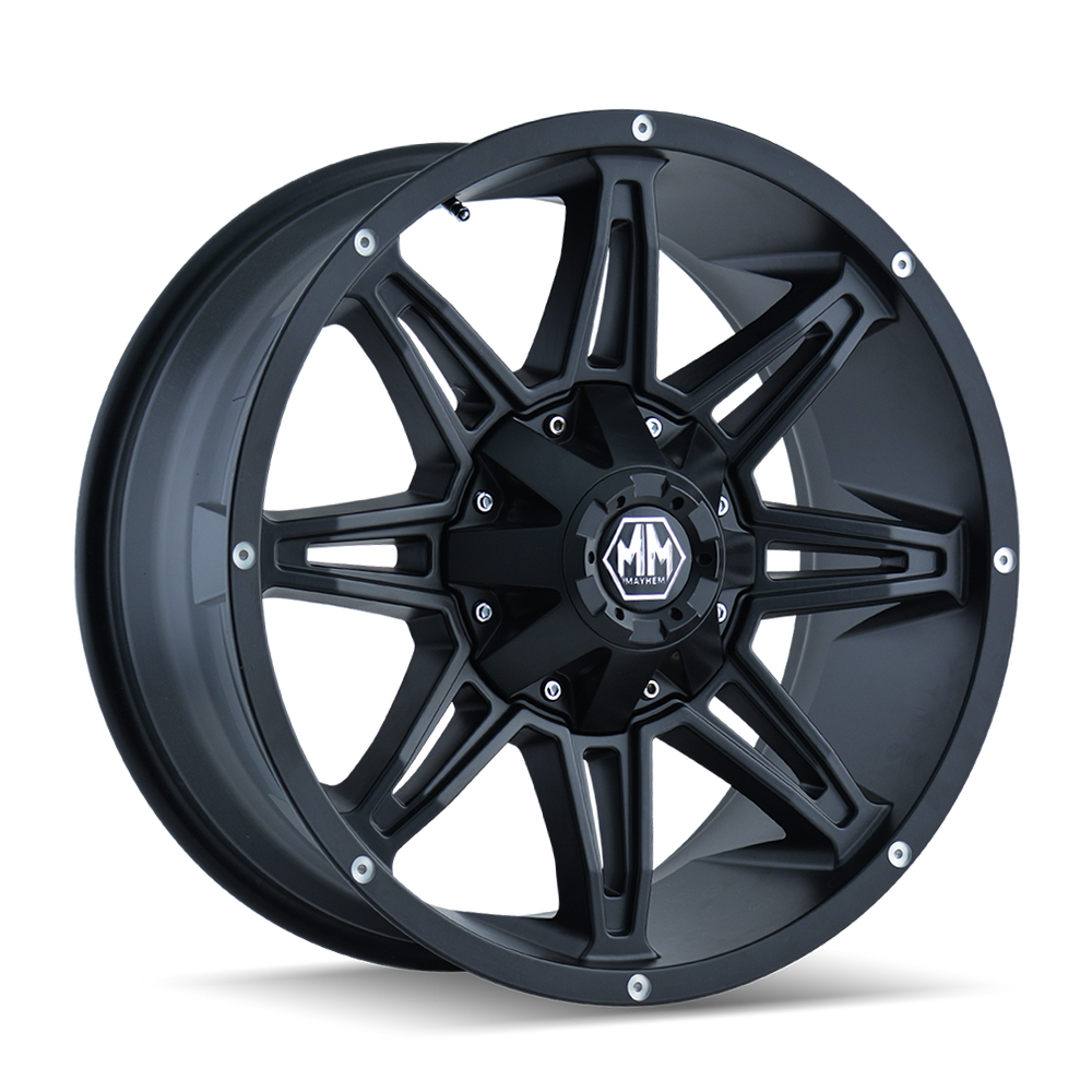 Mayhem Rampage 8090 Matte Black 20X10 8-170 -25MM 125.2MM 8090-2170MB