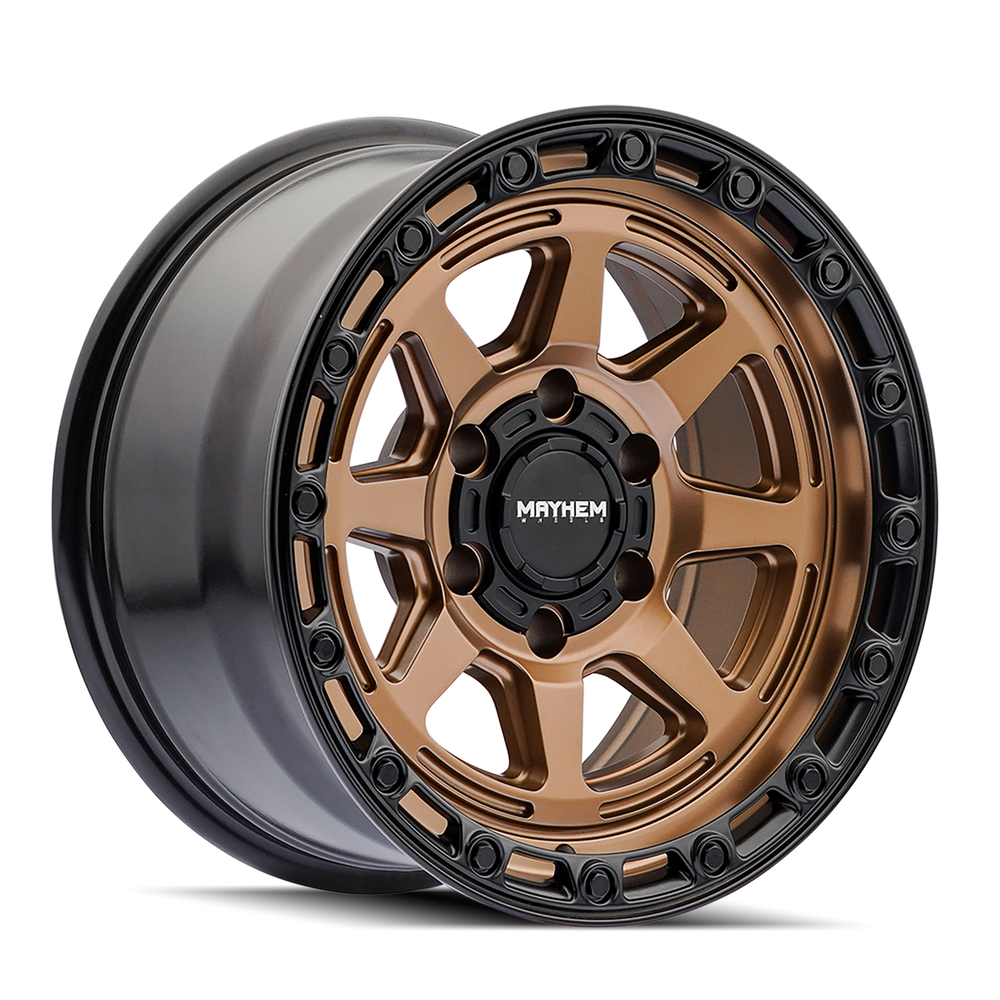 Mayhem Ridgeline 8306 Satin Bronze 17X8.5 5-127 -6MM 78.1MM 8306-7873BZ