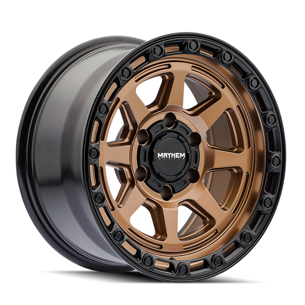 Mayhem Ridgeline 8306 Satin Bronze 17X8.5 5-127 -6MM 78.1MM 8306-7873BZ