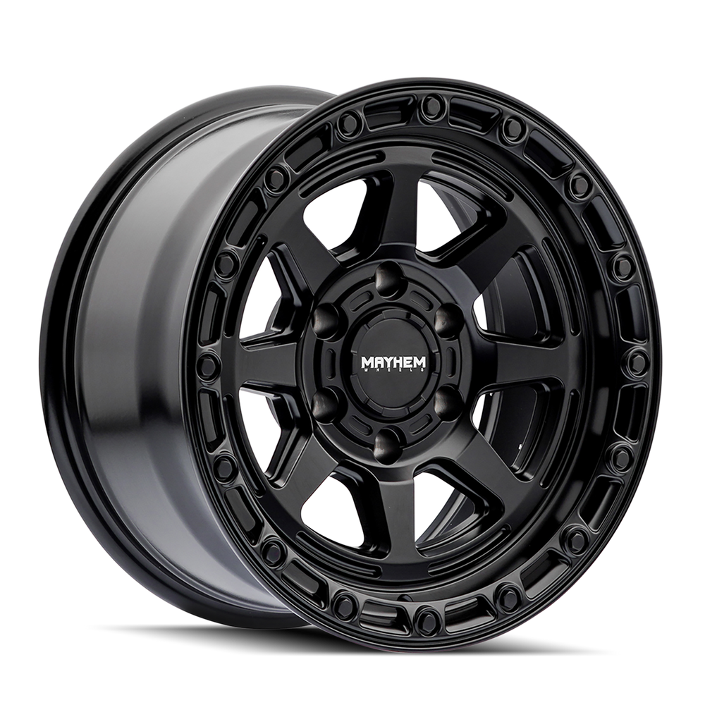 Mayhem Ridgeline 8306 Satin Black 17X8.5 5-127 -6MM 78.1MM 8306-7873MB
