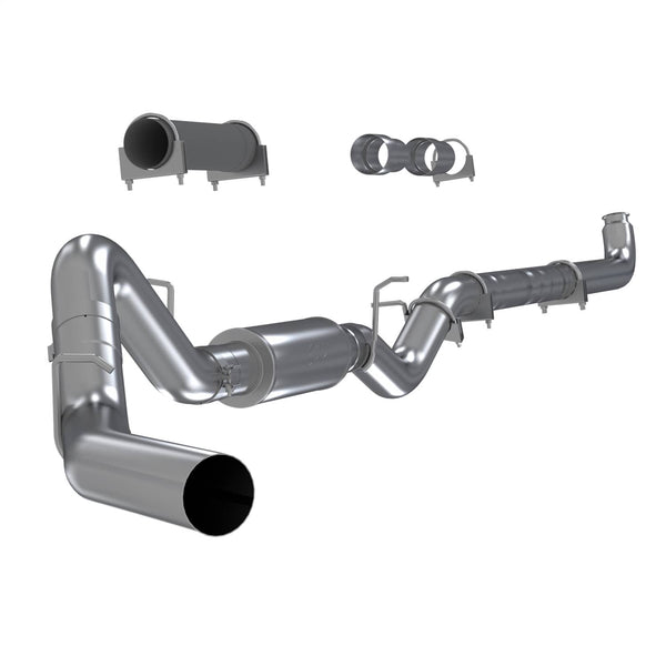 MBRP 4" Down Pipe Back Aluminum Single Exhaust - 01-07 Silverado/Sierra HD - Single Side Exit