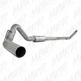 MBPR 4" TURBO BACK ALUMINUM SINGLE EXHAUST ; 94-98 DODGE RAM 2500/3500 DIESEL