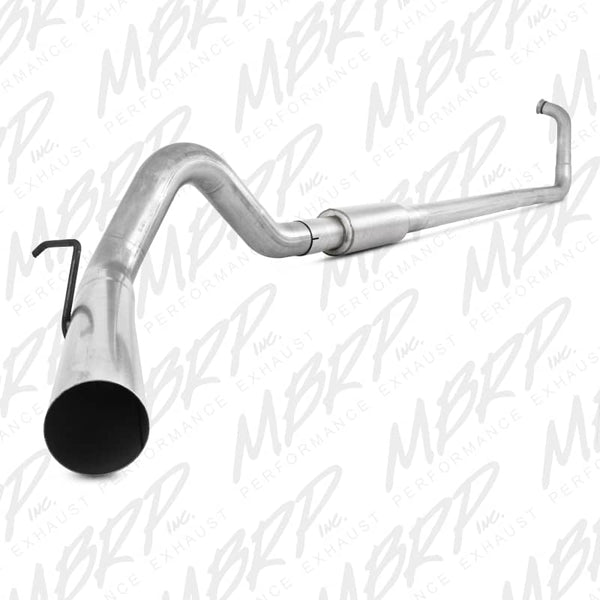 MBRP 4" Turbo Back Aluminum Single Exhaust - 03-07 Super Duty 6.0L Diesel - Single Side Exit
