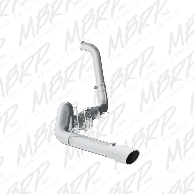 MBRP 5" Turbo Back Aluminum Single Exhaust - 03-07 Super Duty 6.0L Diesel - Single Side Exit