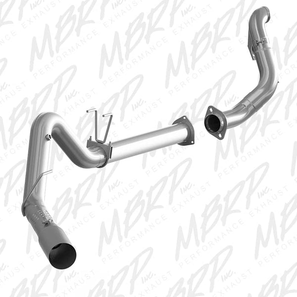 MBRP 4" Dpf-Back Aluminum Single Exhaust - 15-16 Super Duty 6.7L - Single Side Exit - Includes Down Pipe