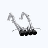 MBRP 3-Inch Axle-Back Dual Rear Exit, T304, Quad BLK Tips (S7008304BT)