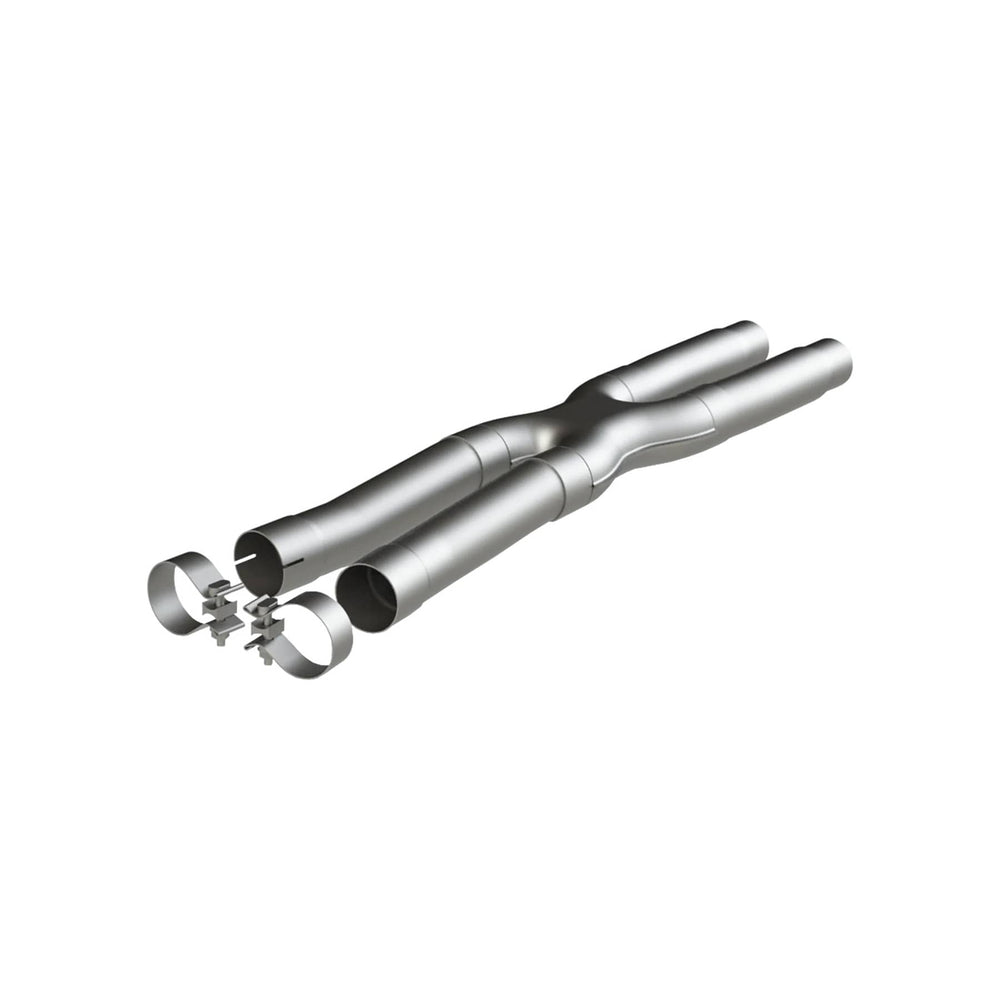 MBRP 2.5" Resonator Bypass X-Pipe T409 Stainless Steel | 2015-2026 Mustang GT 5.0L