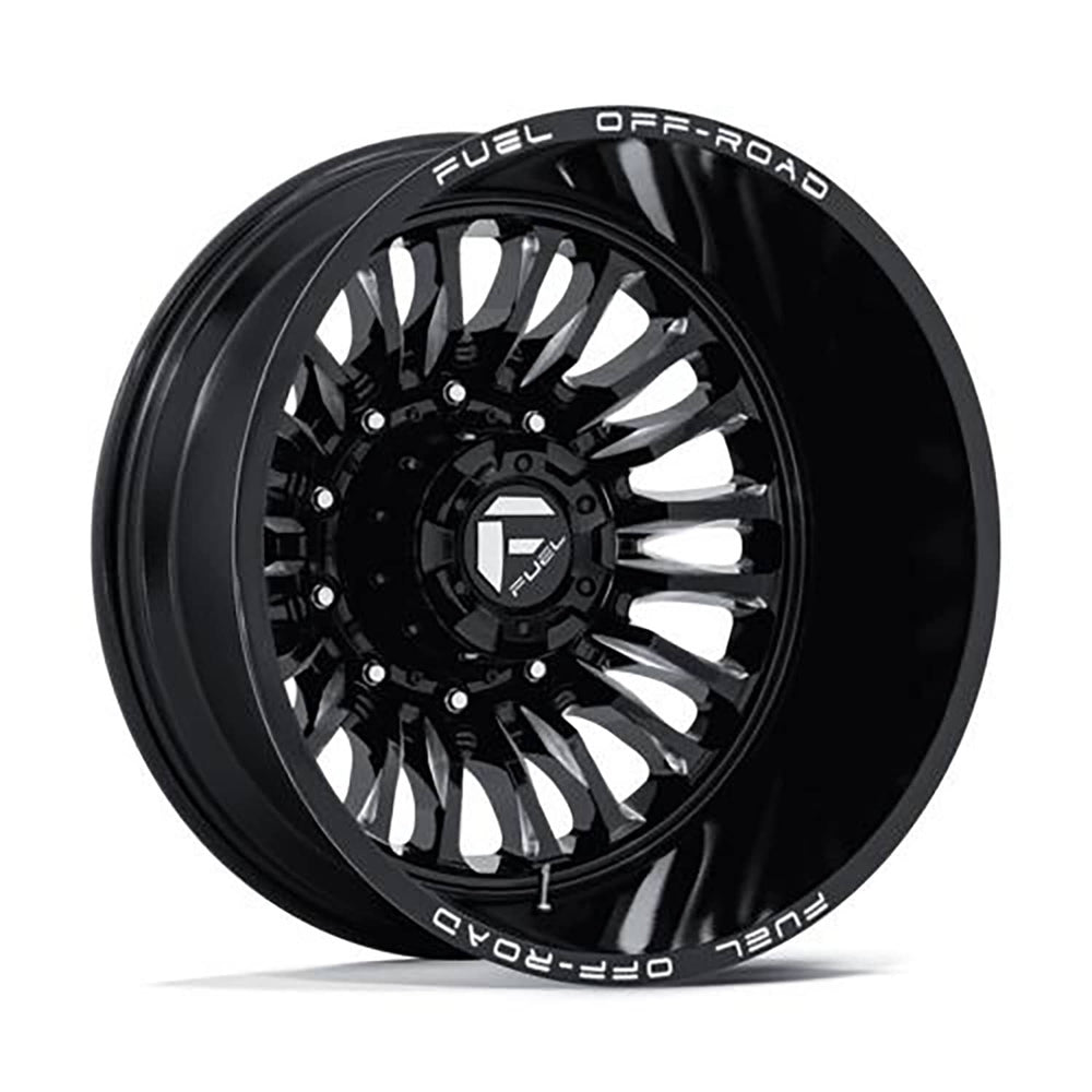 Fuel D868 Arc Dually Rear Gloss Black Milled 22X8.25 10X225 170.1 Center Bore -201MM