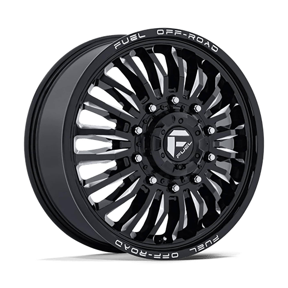 Fuel D686 Arc Dually Front Gloss Black Milled 22X8.25 10X225 170.1 Center Bore +104MM