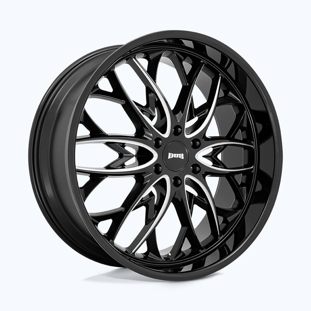 Dub S563 OG Gloss Black Milled 22X9.5 6X139.7 106.1 Center Bore +25MM