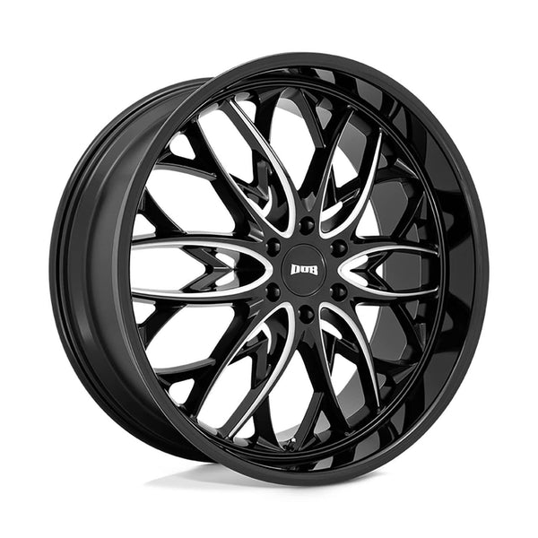 Dub S263 OG Gloss Black Milled 24X10 6X139.7 106.1 Center Bore +25MM