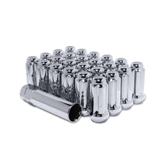 Method Race Wheels Lug Kit Extended Thread Spline M14X1.5 6 Lug Kit Chrome 24 Pcs