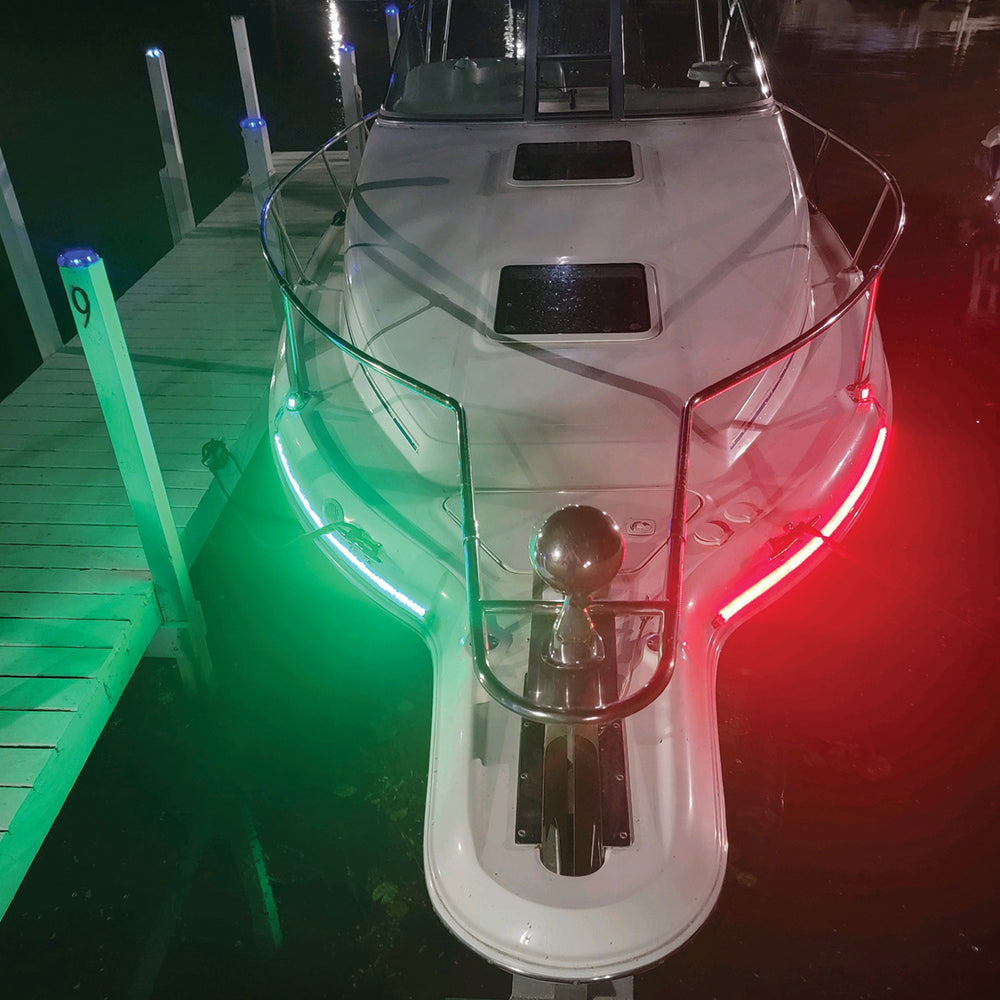Race Sport Boat and Marine Vessel 24in LED Strip Starboard and Port sidelight Nav kit (2FT)