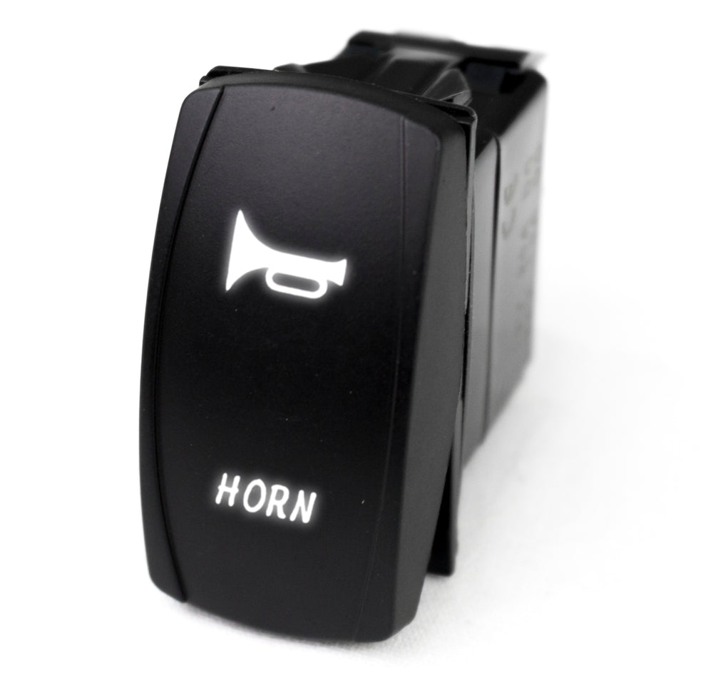 Race Sport Marine Sport LED Rocker Switch w/ White LED Radiance (Horn)