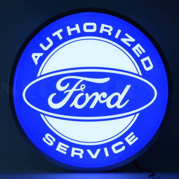 Neonetics Enseigne DEL rétroéclairée Ford Authorized Service 15 po