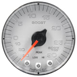 GAUGE, VAC/BOOST, 2 1/16", 30INHG-30PSI, STEPPER MTR W/PK & WRN,SLVR/CHRME, SPEK — Red (P302218)