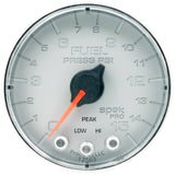 GAUGE, FUEL PRESS, 2 1/16", 15PSI, STEPPER MOTOR W/PEAK & WARN, SLVR/CHRM, SPEK — Red (P315218)