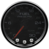 GAUGE, FUEL PRESS, 2 1/16", 30PSI, STEPPER MOTOR W/PK & WRN, BLK/SMOKE/BLK, SPEK
