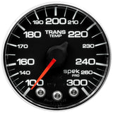 GAUGE, TRANS TEMP, 2 1/16", 300?F, STEPPER MOTOR W/PK & WRN, BLK/CHRM, SPEK-PRO — Red (P342318)